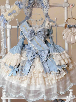 Chloris' Kiss Heavy - Embellished Lolita Dress - LolitaEraFull SetSChloris' Kiss Heavy - Embellished Lolita Dress