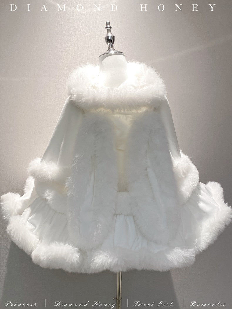 Christmas White Bunny Doll Dress - LolitaEraDress+CloakSChristmas White Bunny Doll Dress