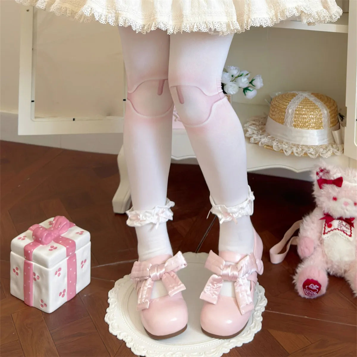 In Stock | Fat Bow | Modo Original Lolita Flat Cute Round Toe Shoes