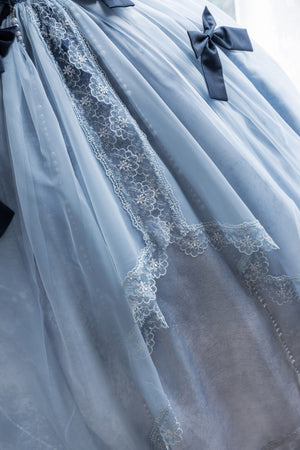 Cinderella's Escape at Dusk Elegant Lolita OP Dress LE1198 - LolitaEraBlue setSCinderella's Escape at Dusk Elegant Lolita OP Dress LE1198