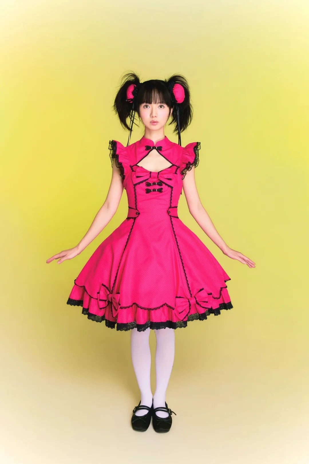 Cinnabar Decree Y2K J-Style Lolita Pitaya Red & Klein Blue JSK Dress - LolitaEra