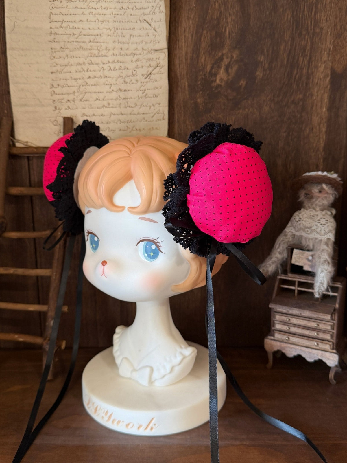 Cinnabar Decree Y2K J-Style Lolita Pitaya Red & Klein Blue JSK Dress - LolitaEra