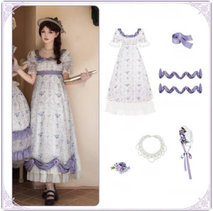 Classic Empire Waist OP Dress - LolitaEraSeven - Piece OP SetSClassic Empire Waist OP Dress