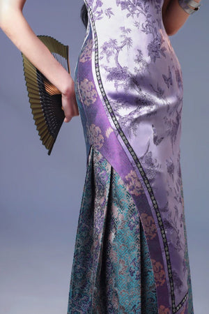 Cloudy Purple National Style Mamian Skirt - LolitaEraCloudy Purple DressXSCloudy Purple National Style Mamian Skirt