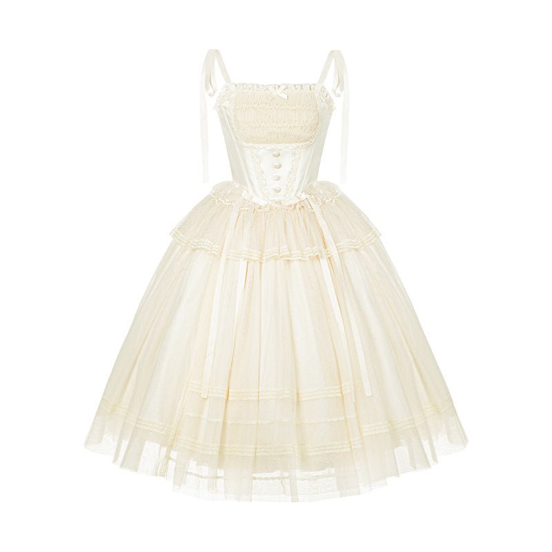 Confession Poem Boned JSK Summer Lolita Dress - LolitaEraLong JSKSConfession Poem Boned JSK Summer Lolita Dress