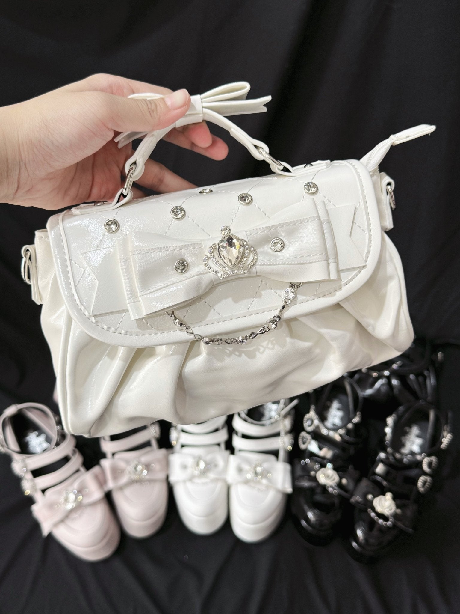 Coronation Gift Box Elegant Lace Bag - LolitaEraWhiteCoronation Gift Box Elegant Lace Bag