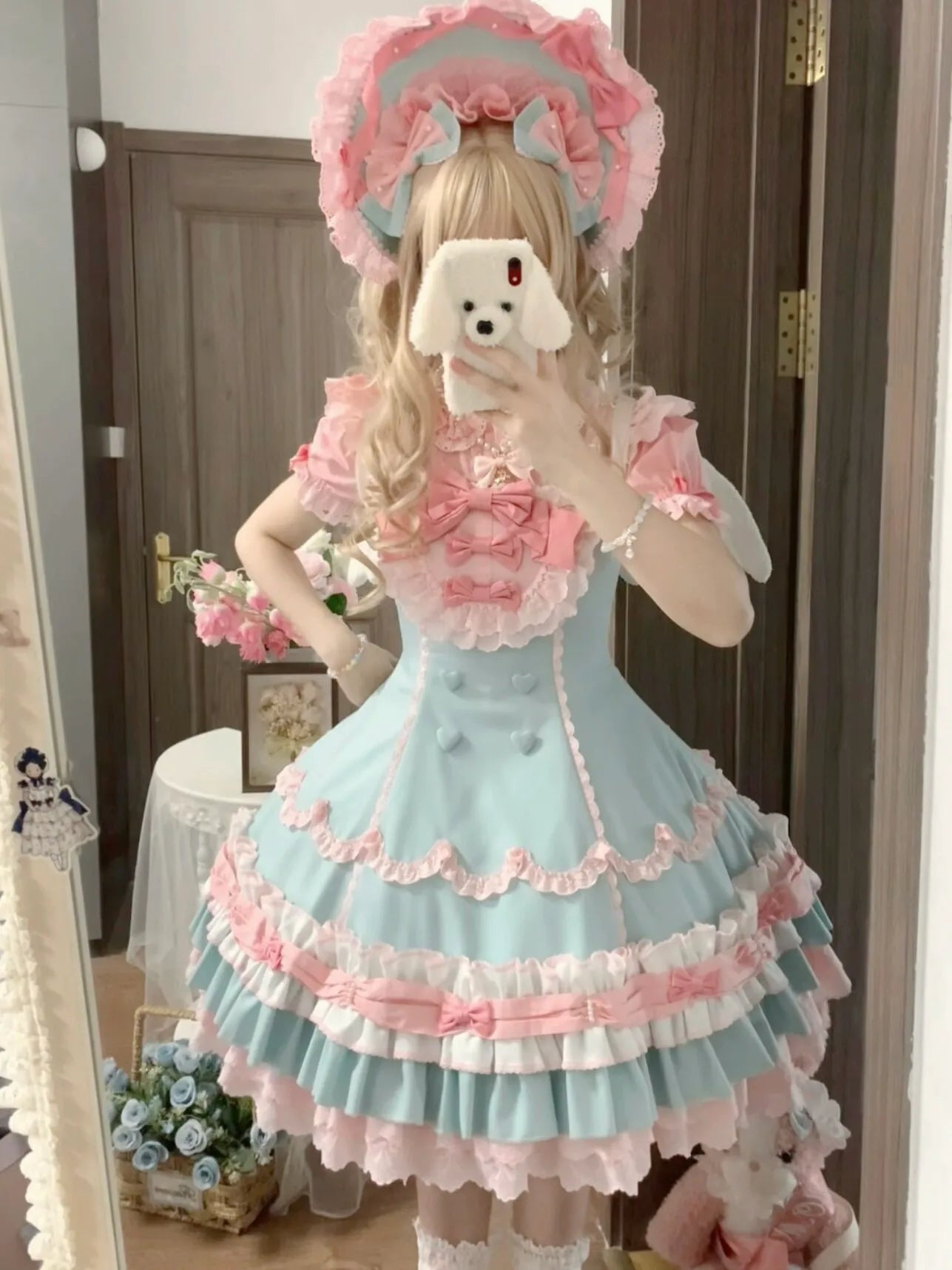 [In-Stock Drop] Cream Fondant Original Lolita Sweet Style Retro 6-Panel Cut Dress