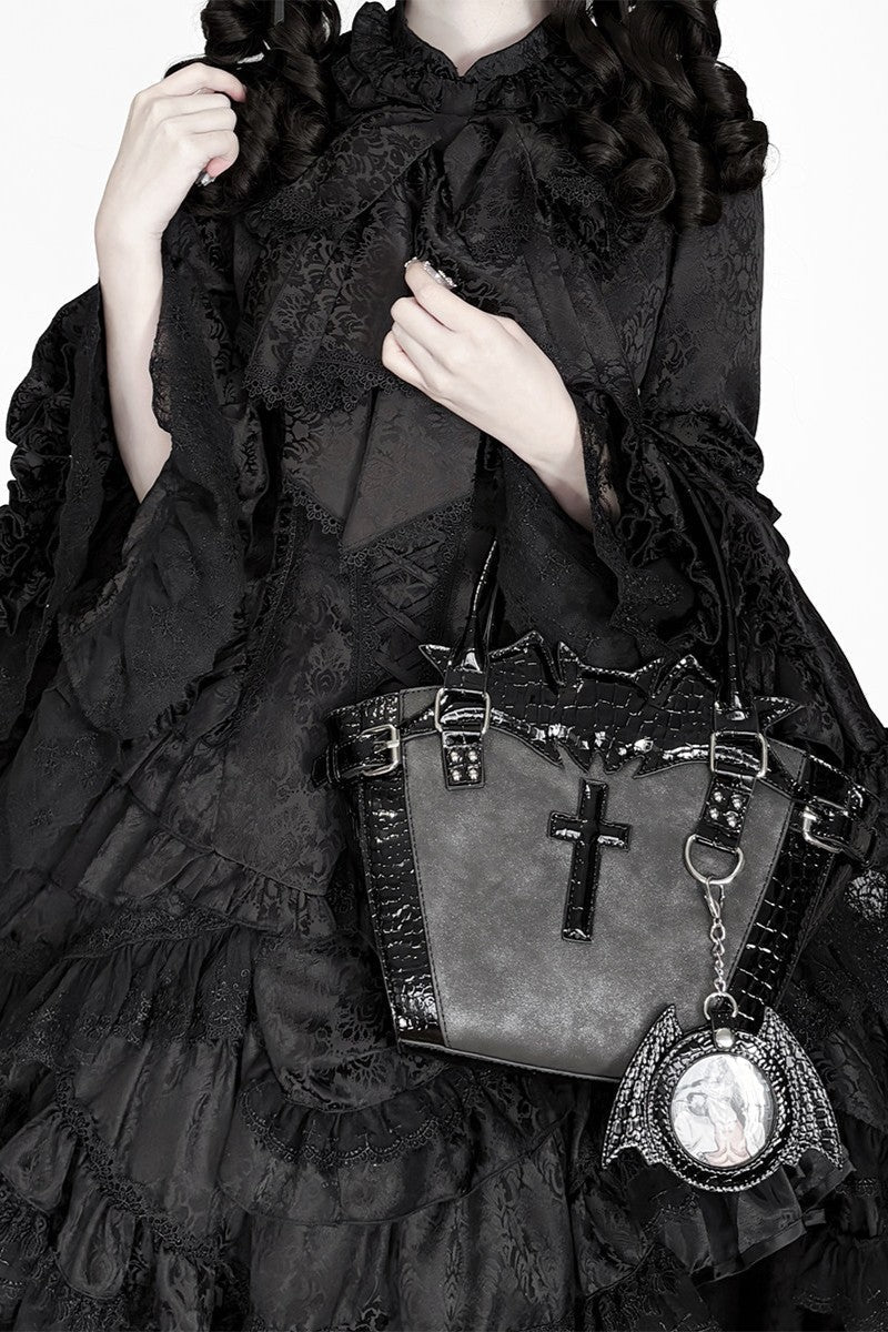 Cross Bat Gothic Subculture Lolita Handbag - LolitaEraBlack SetCross Bat Gothic Subculture Lolita Handbag