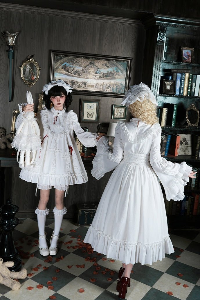 Cross Doll Gothic Lolita OP Dress Set LE1193 - LolitaEraShort OP SetSCross Doll Gothic Lolita OP Dress Set LE1193