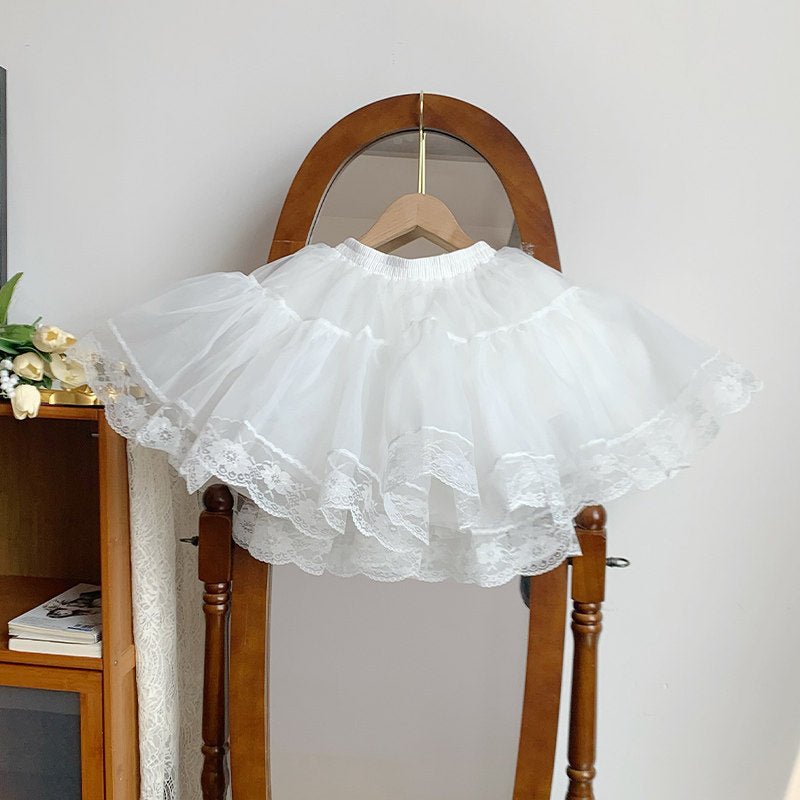 Curtain Butterfly Embroidered Print Lolita OP - LolitaEraMatching Petticoat (one size)SCurtain Butterfly Embroidered Print Lolita OP