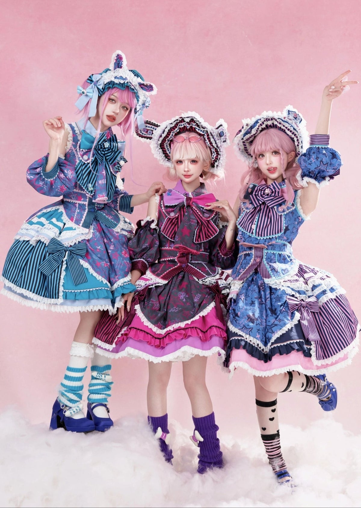 Cyber Sweet Graffiti Party Lolita JSK Full Set - LolitaEra