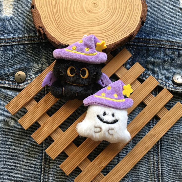 Halloween Cute Black Cat Plush Charm