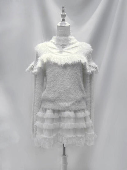 Lolita Japanese Subculture Cross Knit Top LR1006