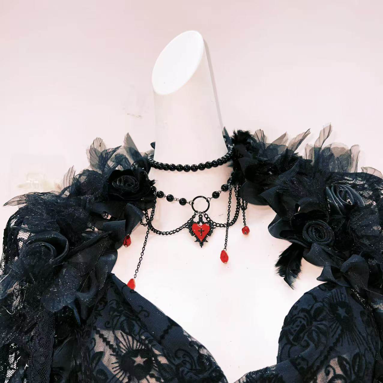 Dark Poem Gothic Lace Dress - LolitaEraBlack DressSDark Poem Gothic Lace Dress