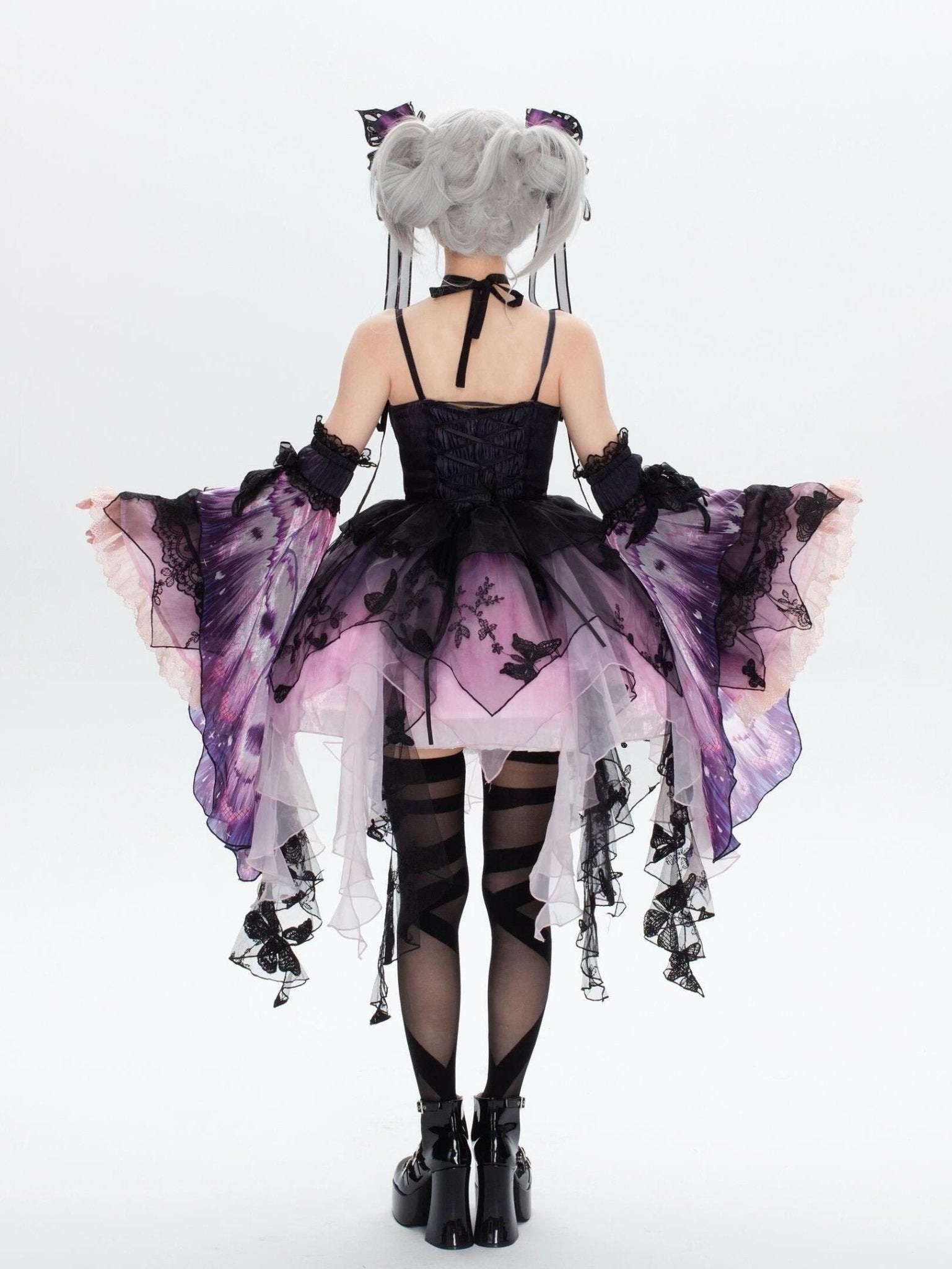 Dead - Leaf Butterfly Gothic Lolita JSK Dress - LolitaEraFull SetSDead - Leaf Butterfly Gothic Lolita JSK Dress