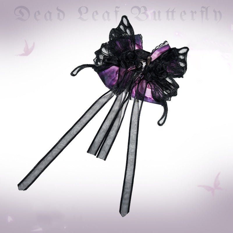 Dead - Leaf Butterfly Gothic Lolita JSK Dress - LolitaEraPurple JSKSDead - Leaf Butterfly Gothic Lolita JSK Dress