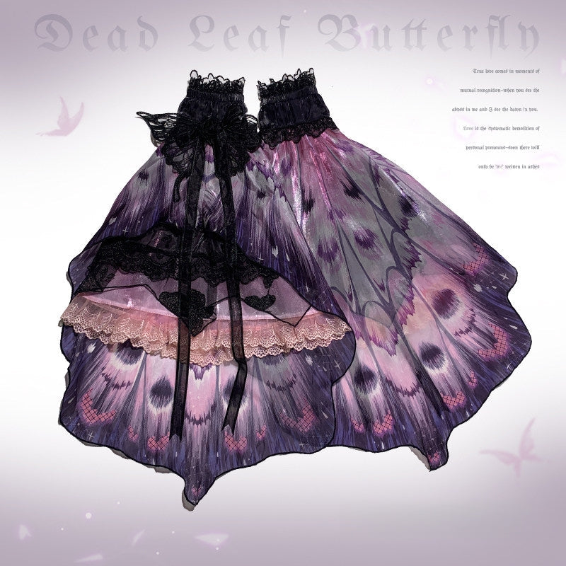 Dead Leaf Butterfly Gothic Lolita JSK Dress Set - LolitaEra