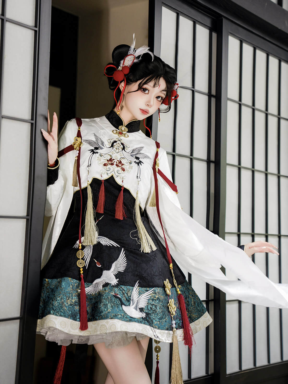 Demon Hunter Chinese Style Lolita Dress Set - LolitaEraSetSDemon Hunter Chinese Style Lolita Dress Set