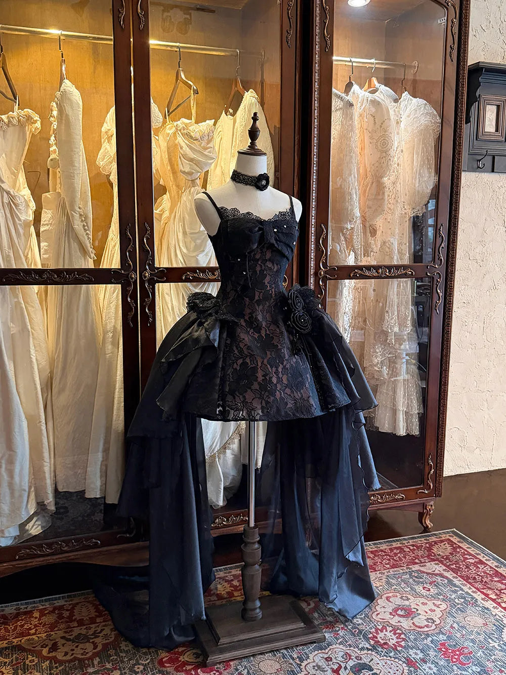 [Deposit] Daughter of the East* Lace Sp Noble Girl Long Train Lolita Little Flower Wedding Dress