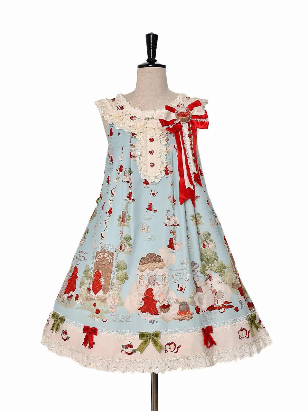 [Deposit] Alice Girl Original New Design Lolita Little Red Riding Hood in the Forest Fairy Tale Style Jsk