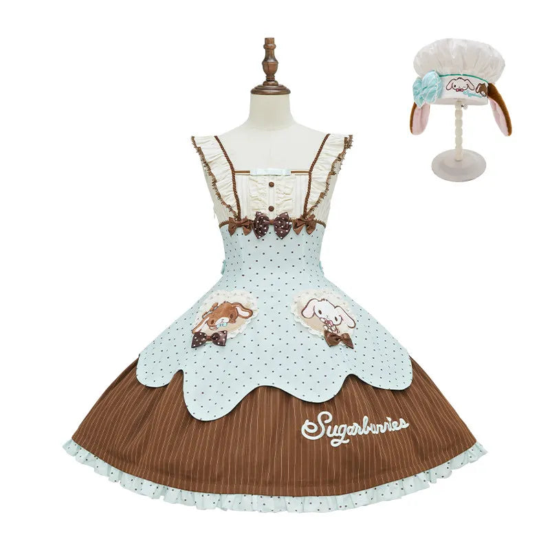Deposit: Midsummer Story Honey Bonnie Collaboration Vest Dress Chef Hat Sanrio Family Collaboration Edition
