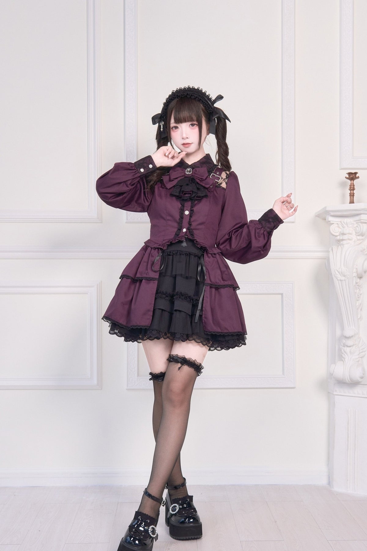 Doll Mass Produced Japanese Style Light Gothic Blouse - LolitaEra