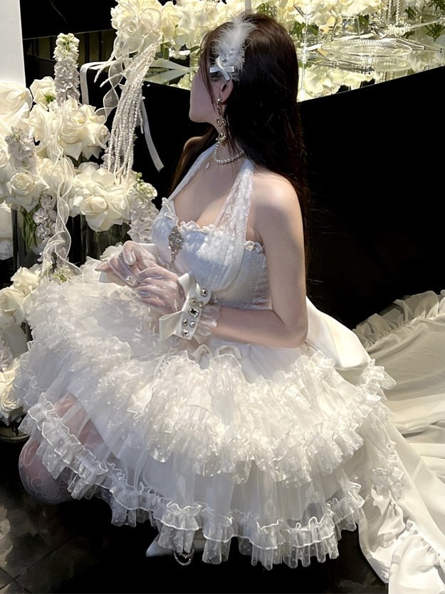 Dreamy Bridal Lolita Wedding Prom Dress - LolitaEraWhite DressSDreamy Bridal Lolita Wedding Prom Dress