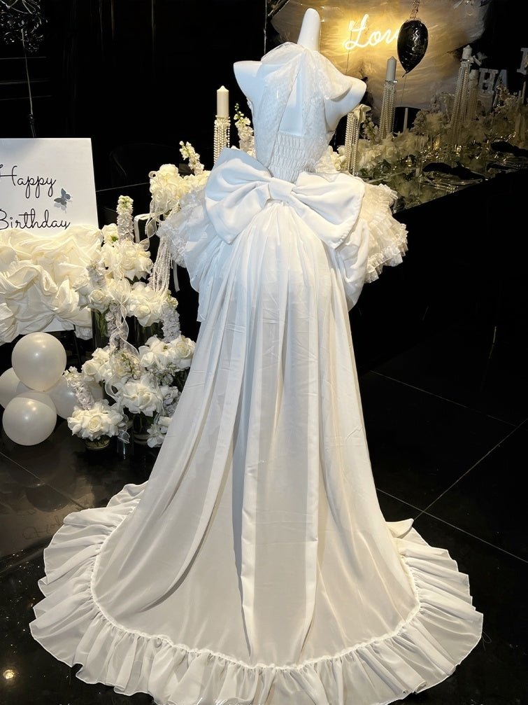 Dreamy Bridal Lolita Wedding Prom Dress - LolitaEraWhite DressSDreamy Bridal Lolita Wedding Prom Dress