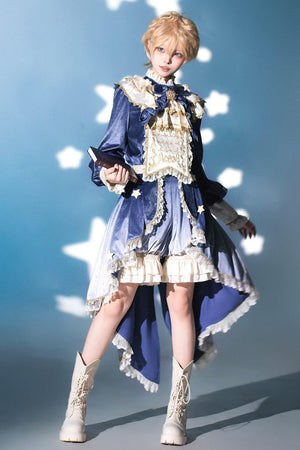 Dreamy Cloud Elegant Swallowtail Prince OUJI Outfit 1328 - LolitaEraDressSDreamy Cloud Elegant Swallowtail Prince OUJI Outfit 1328