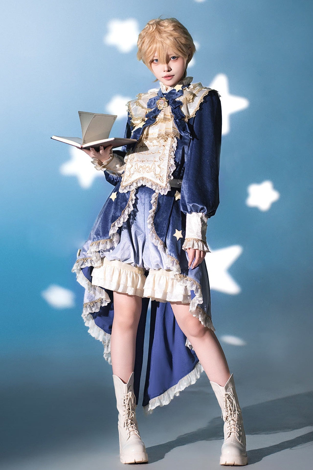 Dreamy Cloud Elegant Swallowtail Prince OUJI Outfit 1328 - LolitaEraSetSDreamy Cloud Elegant Swallowtail Prince OUJI Outfit 1328