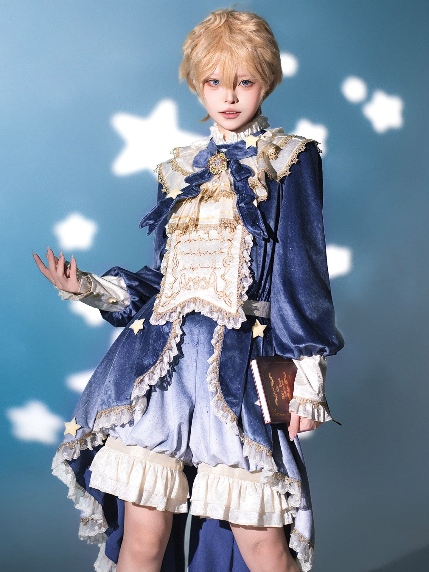 Dreamy Cloud Elegant Swallowtail Prince OUJI Outfit 1328 - LolitaEraSetSDreamy Cloud Elegant Swallowtail Prince OUJI Outfit 1328