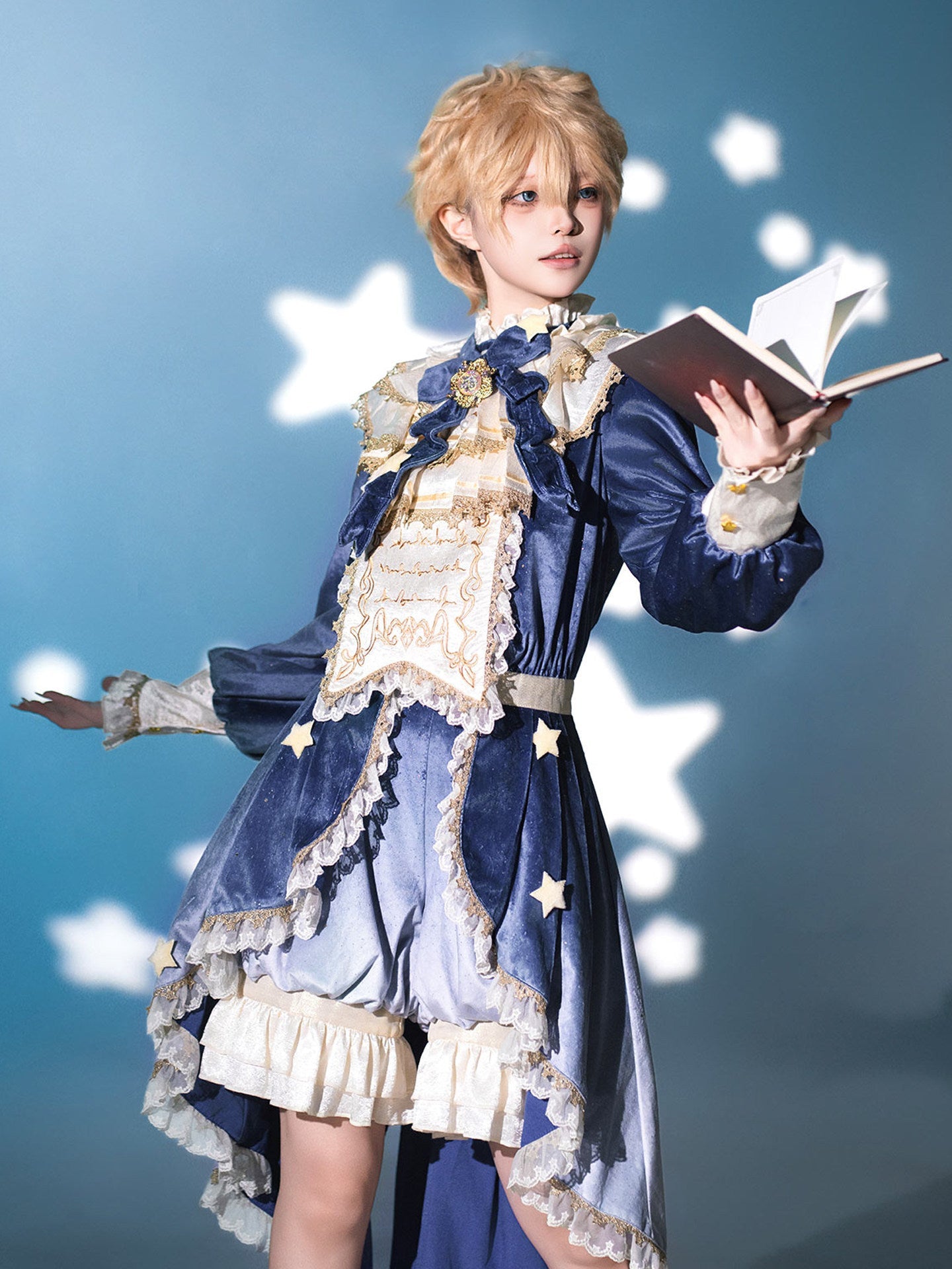 Dreamy Cloud Elegant Swallowtail Prince OUJI Outfit 1328 - LolitaEraSetSDreamy Cloud Elegant Swallowtail Prince OUJI Outfit 1328