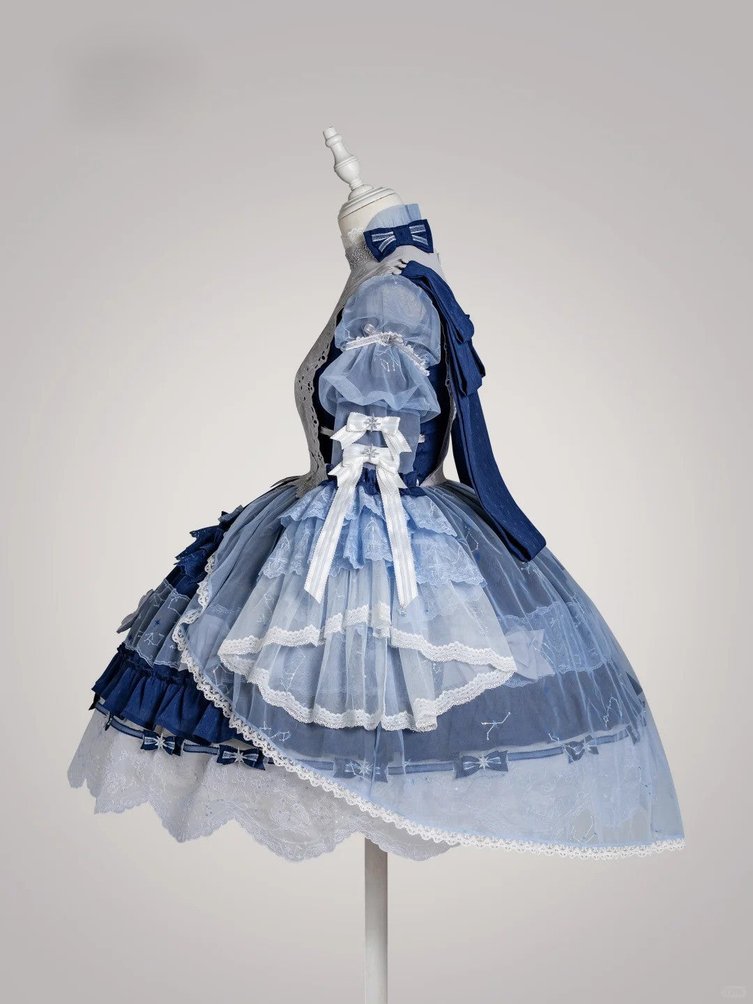 Stellar Symphony Lolita Light Moonlight & Midnight Sky Dress