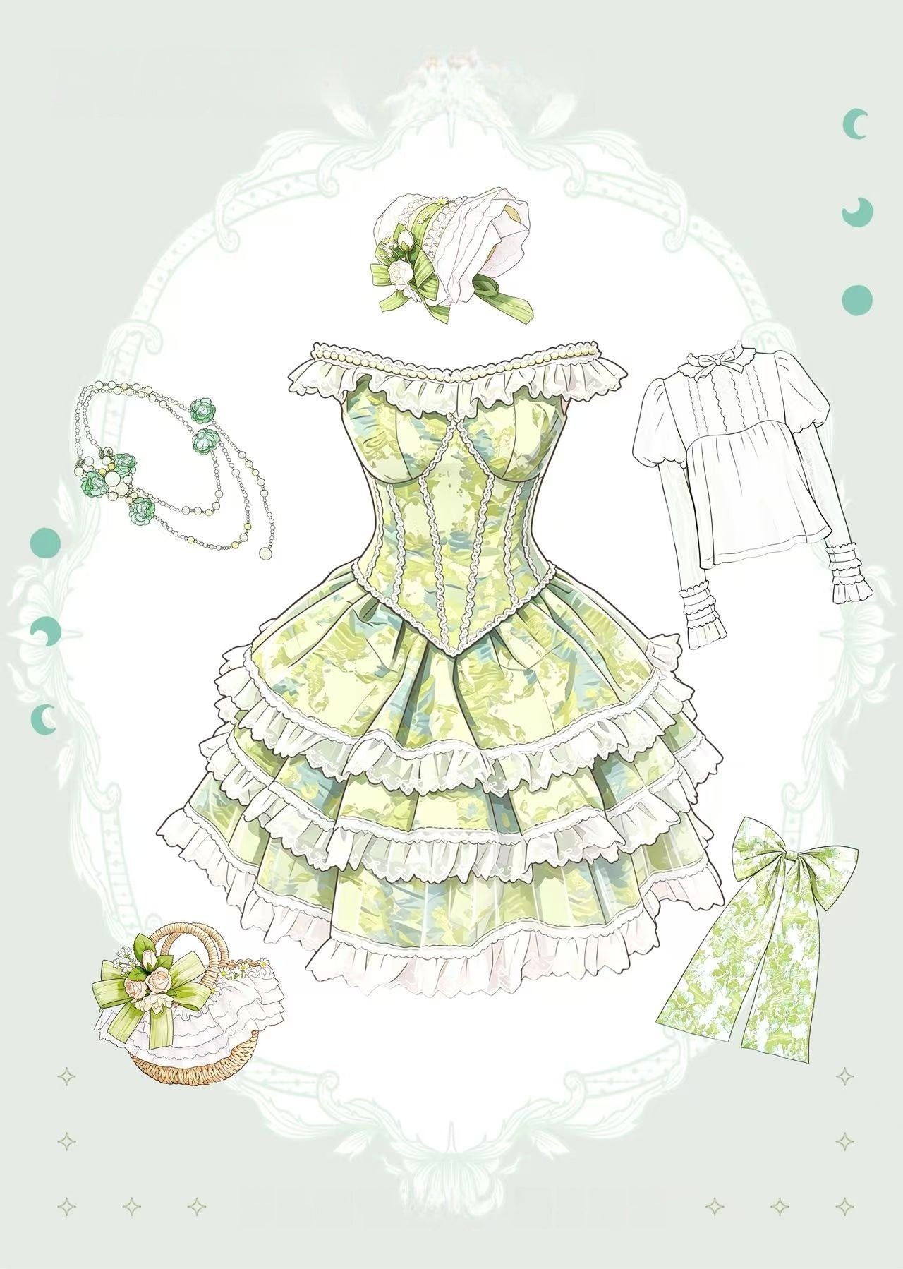 Miss Pistachio Lolita Green JSK Dress