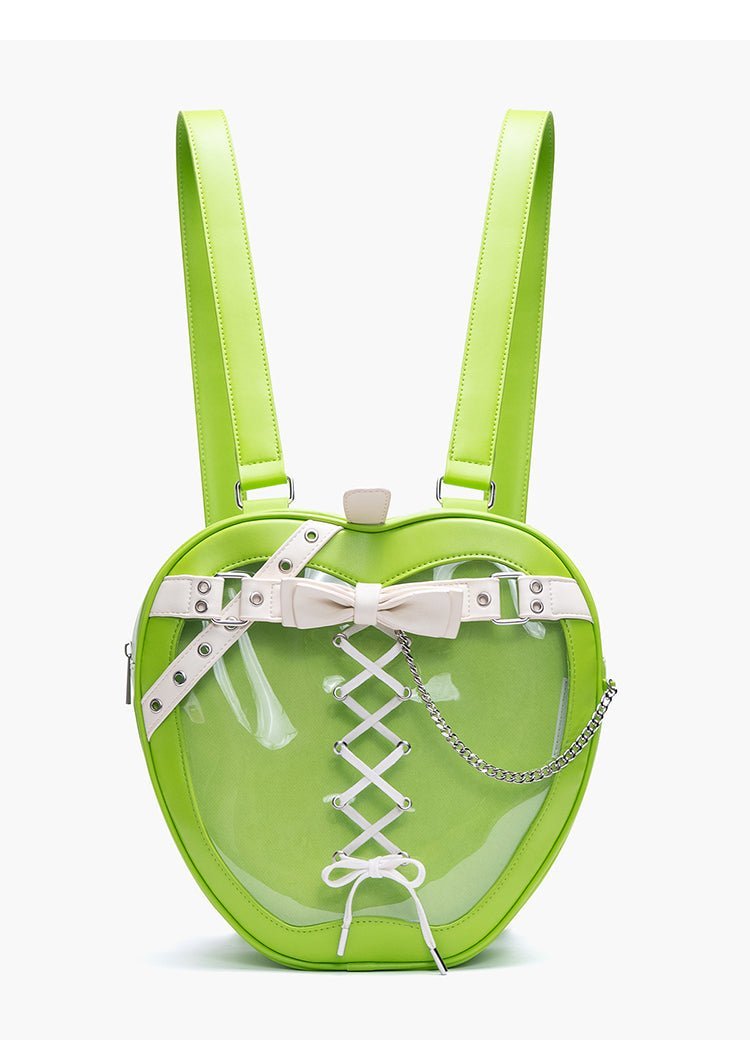 Edgy Apple Motif Ita-Bag Backpack - LolitaEra