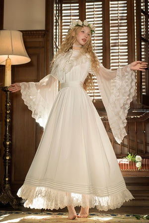 Edwardian Princess Court Style OP Dress - LolitaEraBeige SetSEdwardian Princess Court Style OP Dress