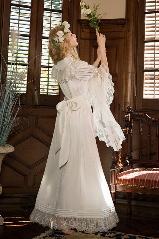 Edwardian Princess Court Style OP Dress - LolitaEraBeige SetSEdwardian Princess Court Style OP Dress