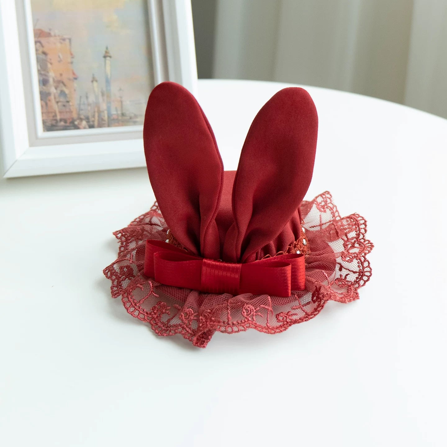 Letters and Poems · Leah | WP Original Sub-brand Elegant Vintage Square Neck Ruffle OP Leg Ring Choker Autumn Lolita