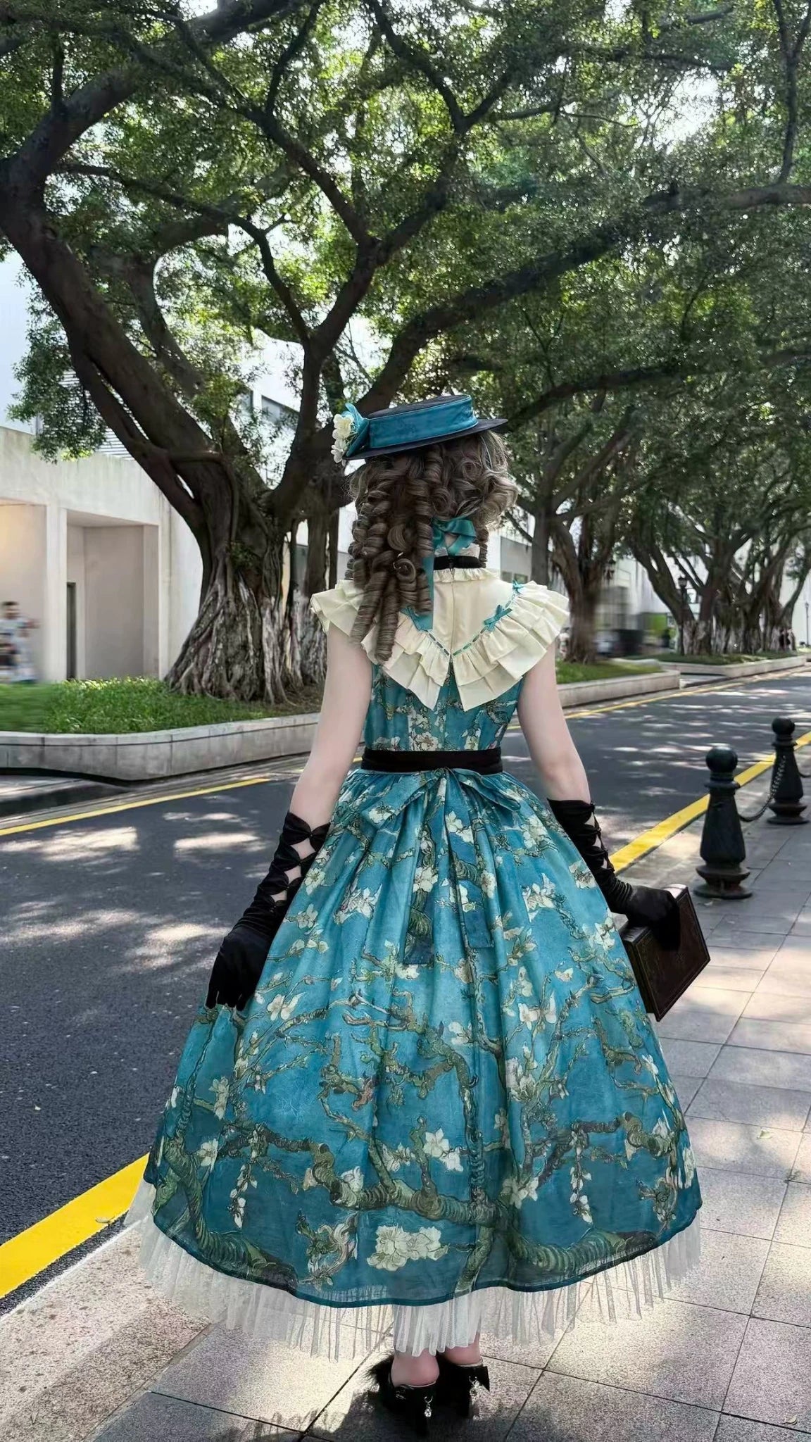 Everblooming Apricot Blossoms Classic Lolita High-Collar JSK - LolitaEra