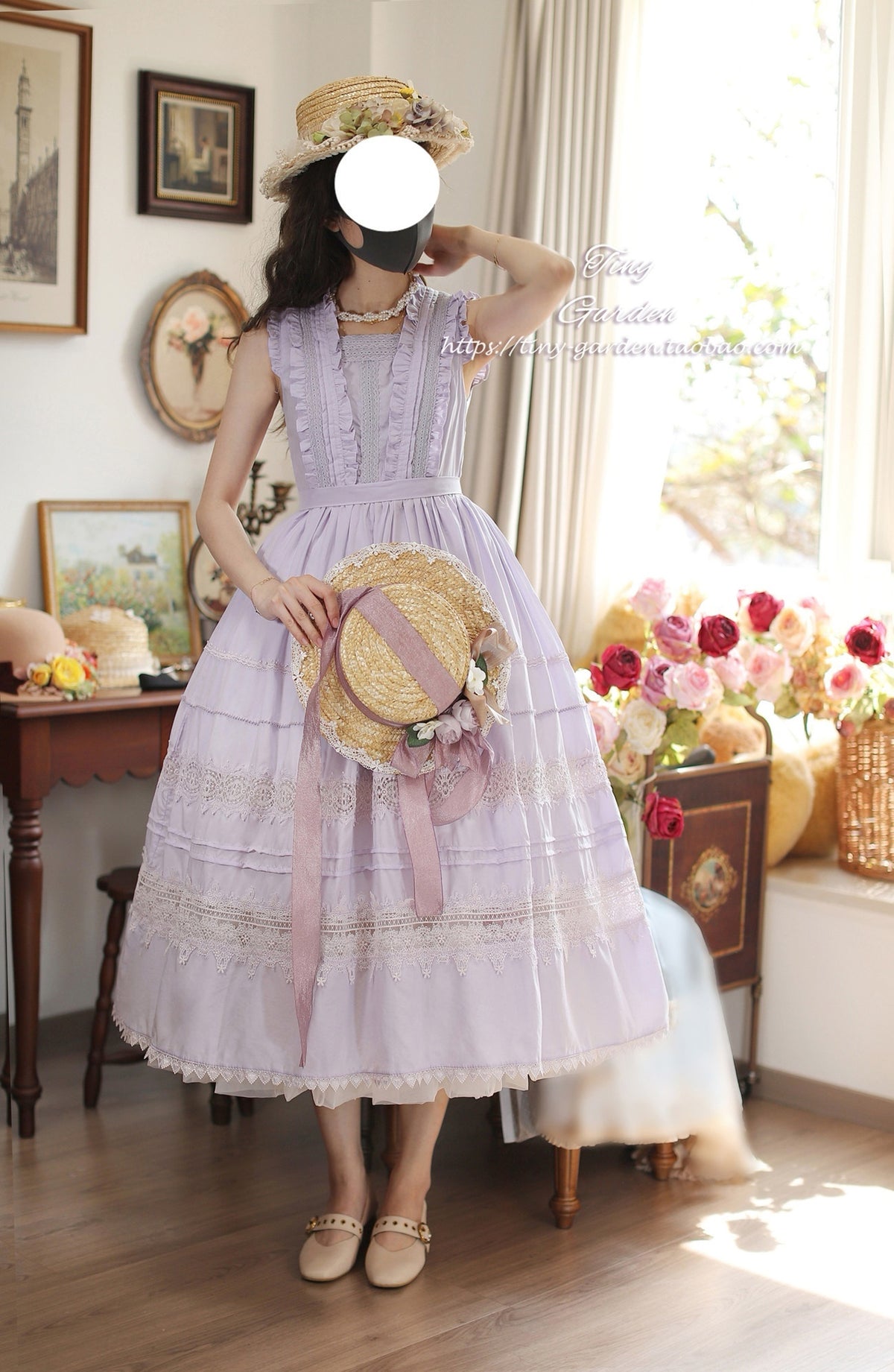 Spring Whisper Lolita Solid Color Elegant French JSK Dress