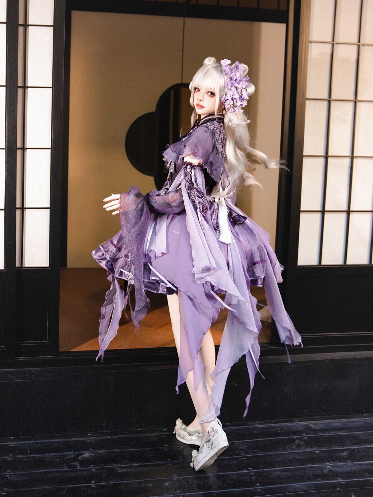 Fairy Butterfly Elegant Purple Lolita Dress - LolitaEraSetSFairy Butterfly Elegant Purple Lolita Dress