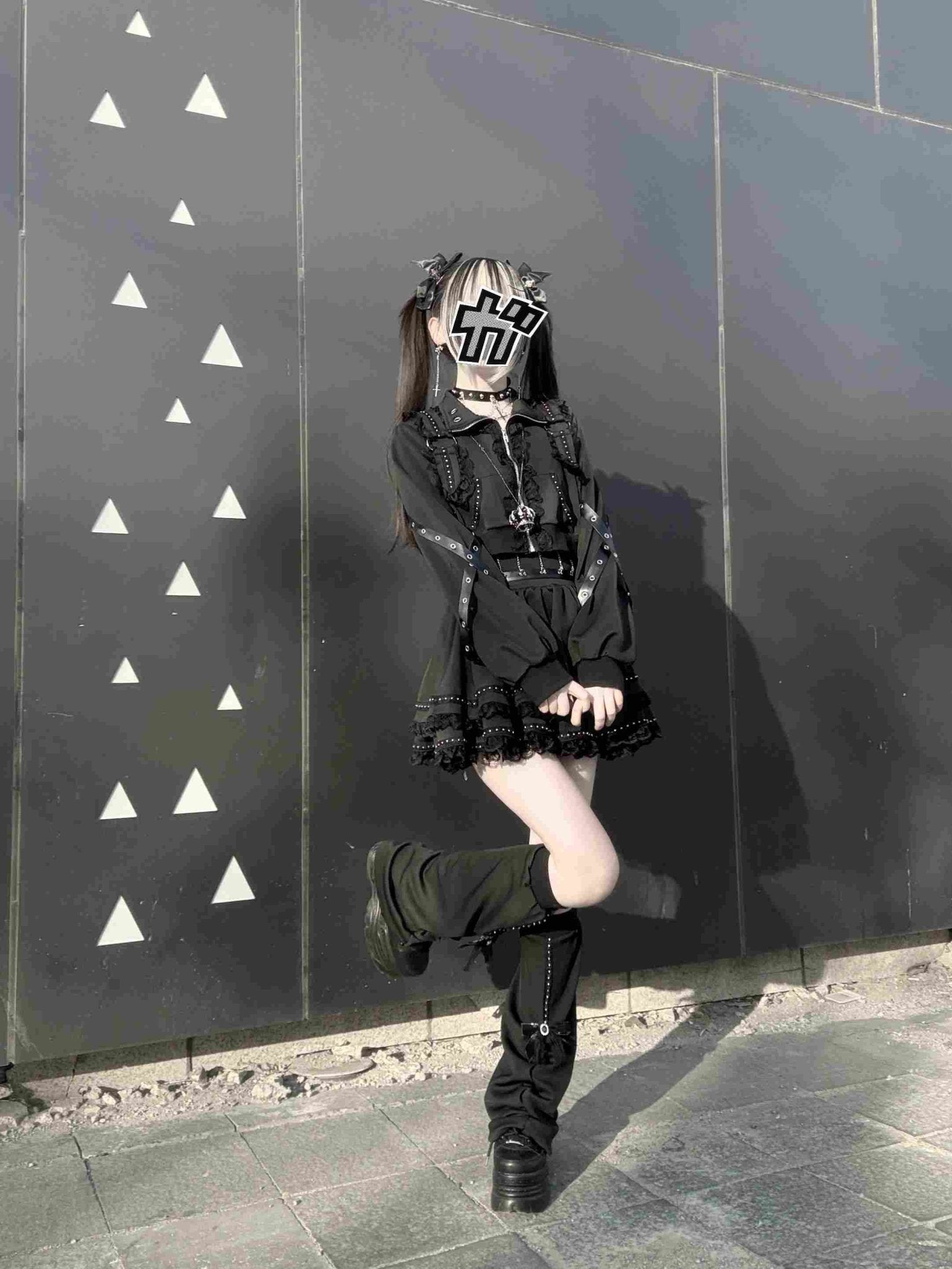 False Judgment Kawaii Japanese Tracksuit Set Dress - LolitaEraBlack SetSFalse Judgment Kawaii Japanese Tracksuit Set Dress