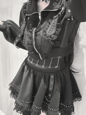 False Judgment Kawaii Japanese Tracksuit Set Dress - LolitaEraBlack SetSFalse Judgment Kawaii Japanese Tracksuit Set Dress