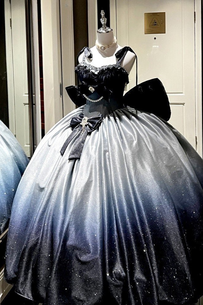 Fantasy Sea & Starry Galaxy Long Party Dress - LolitaEraBlue DressSFantasy Sea & Starry Galaxy Long Party Dress
