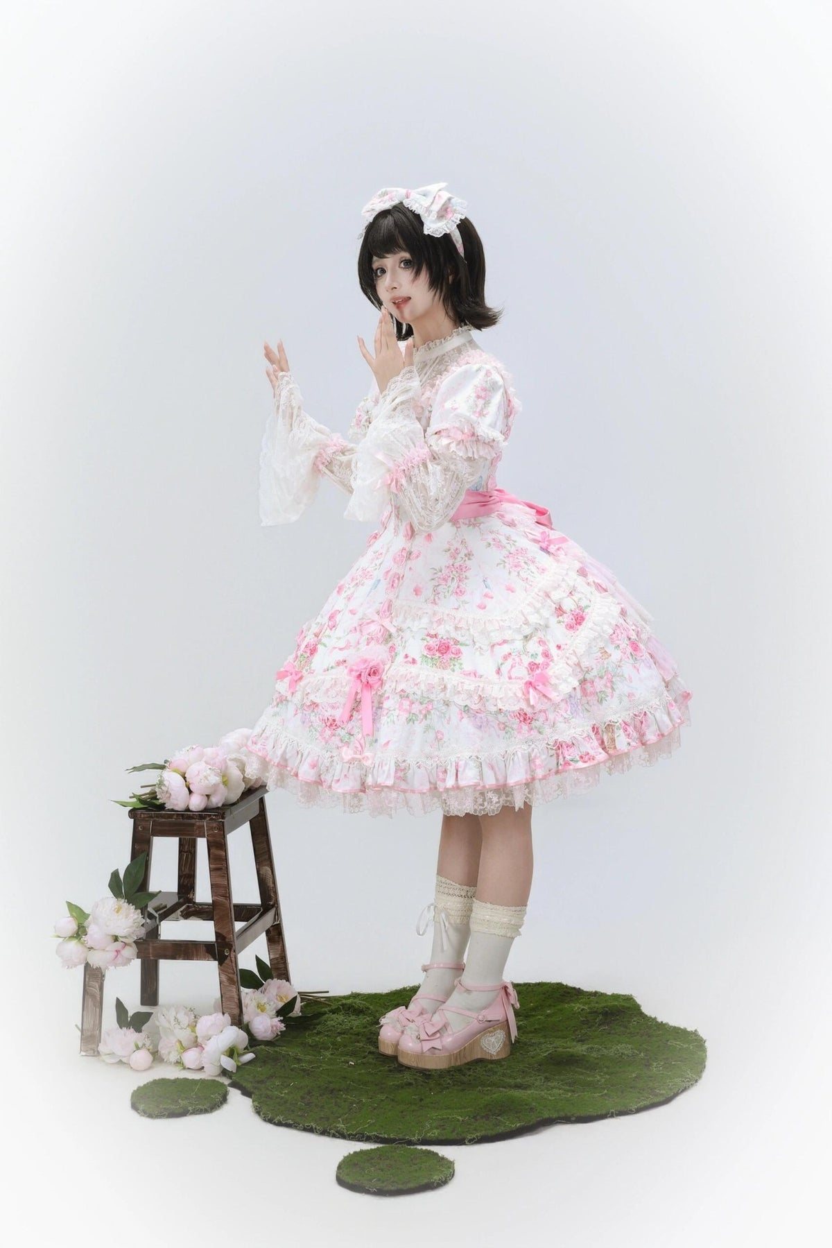 Flower Wall Eternal Vow Classic Sweet Lolita Dress - LolitaEra