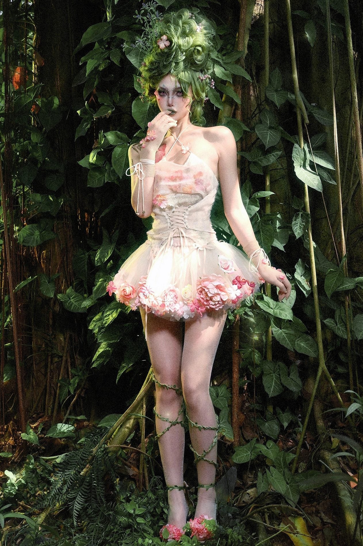 Forest Spirit Mori Style Top & Skirt Set - LolitaEra