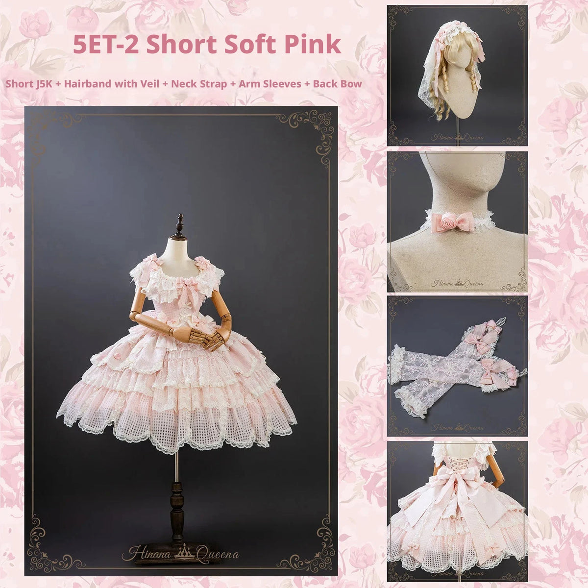 Frosted Starlight Elegant Bridal Sweet Lolita JSK Dress