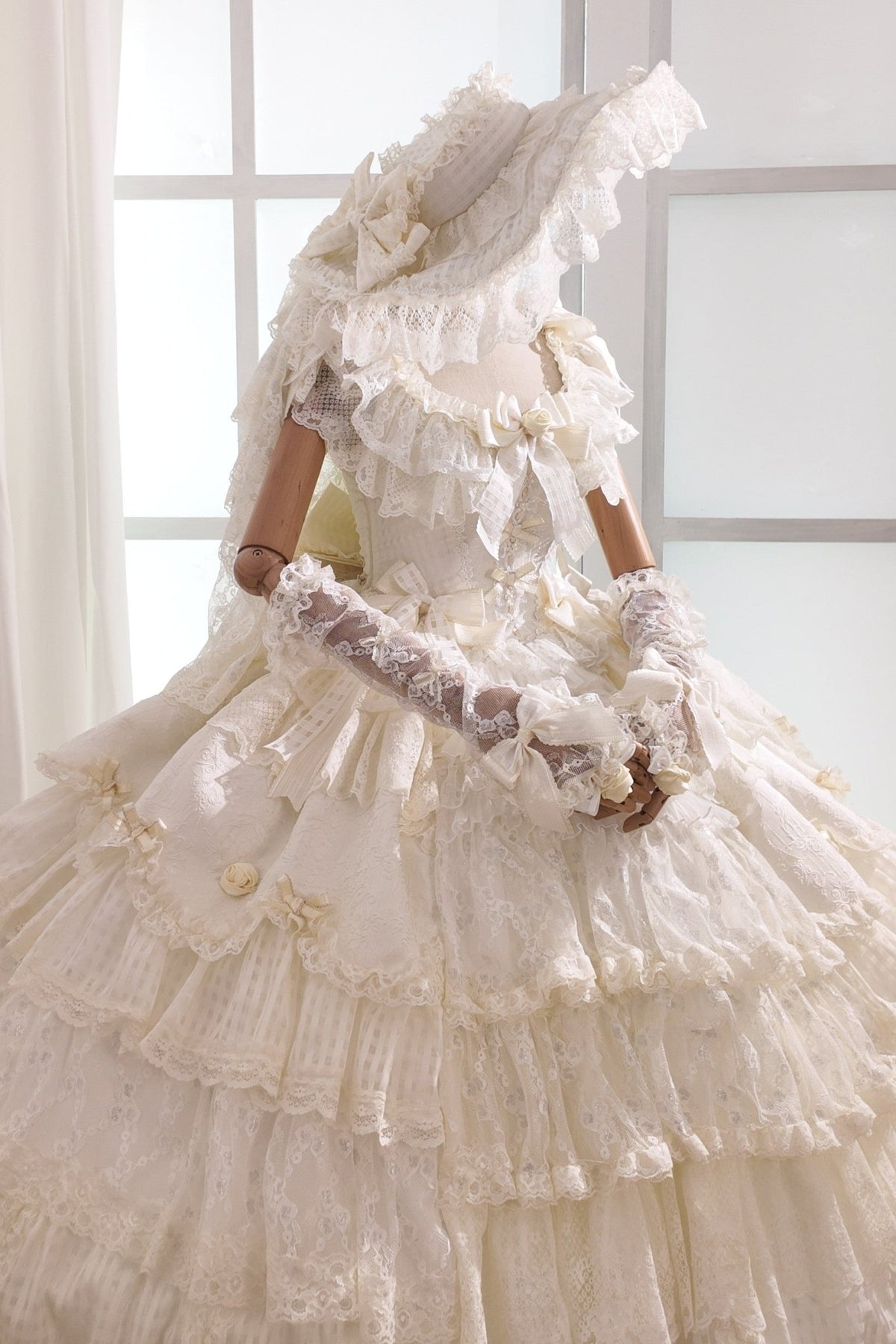 Frosted Starlight Elegant Bridal Sweet Lolita JSK Dress - LolitaEra