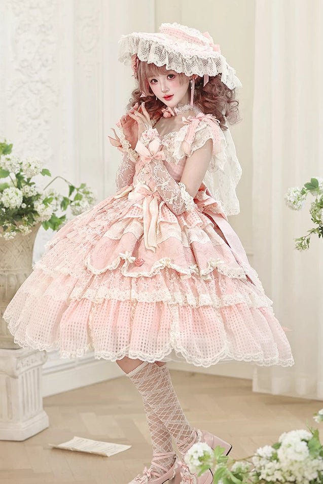 Frosted Starlight Elegant Bridal Sweet Lolita JSK Dress - LolitaEra