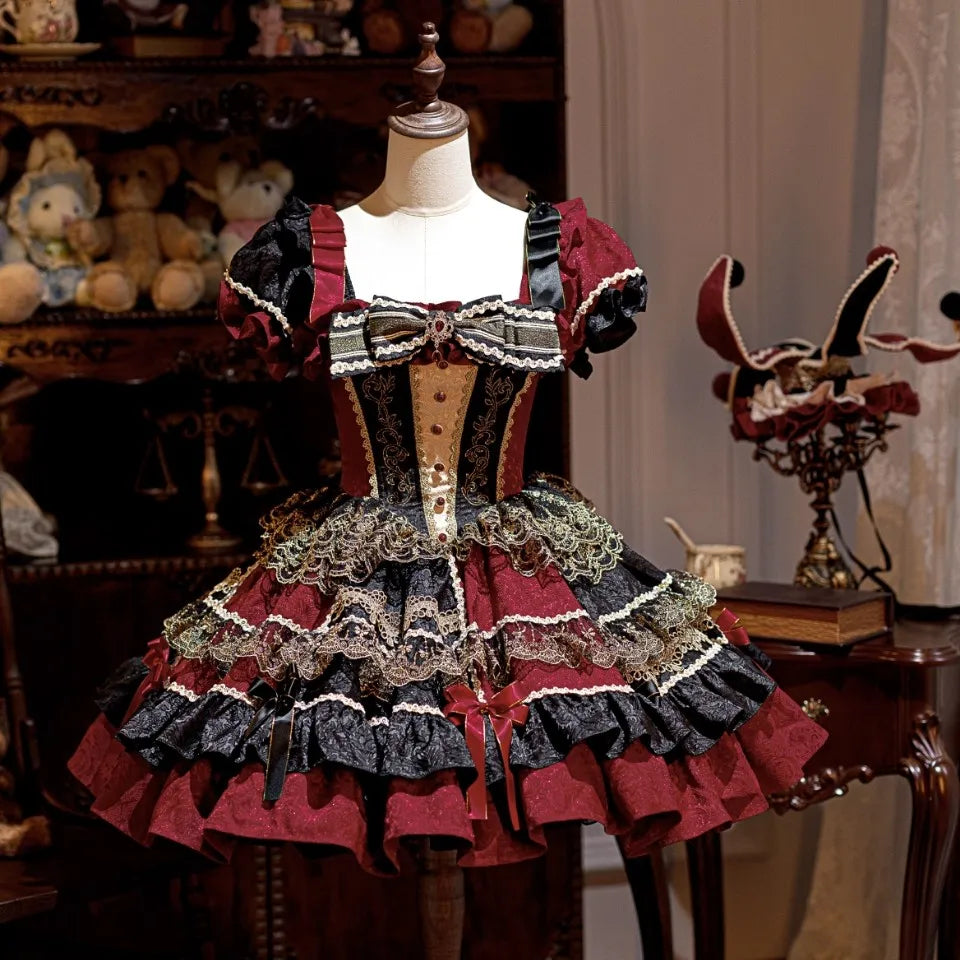 Full Set [Queen of Hearts] Dream Magic Box Lolita Sweet Cool Gothic Style Lolita Dress
